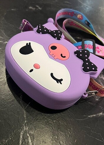 Kuromi Sanrio çocuk omuz askılı çanta 