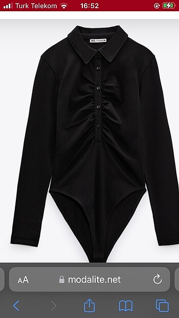 Zara düğmeli body
