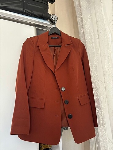 Kiremit rengi blazer ceket