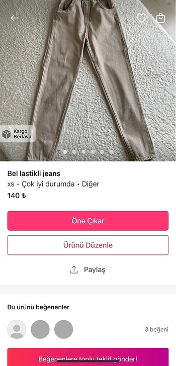 xs Beden çeşitli Renk Jeans denım