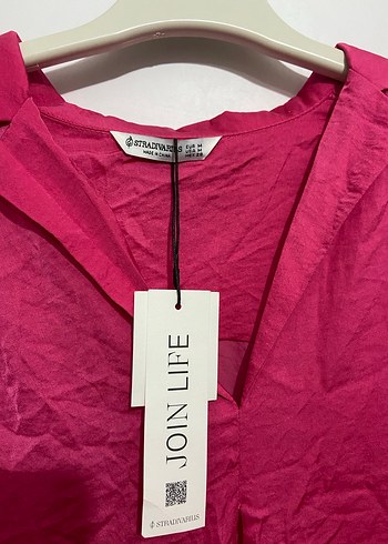 Stradivarius pembe gömlek - Görsel 2