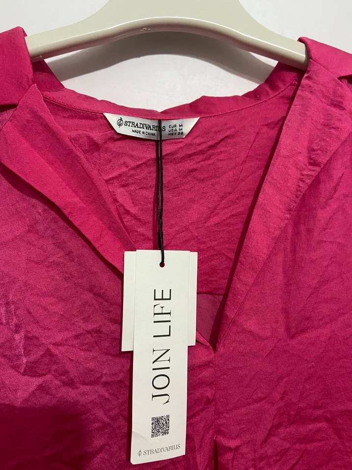 Stradivarius pembe gömlek - Görsel 2