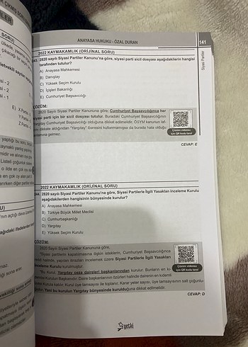 2025 Orijinal Hakimlik Anayasa Hukuku Soru Bankası - Görsel 2