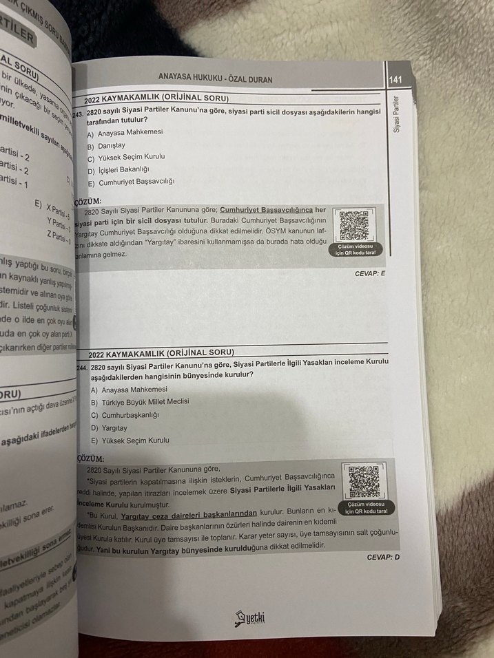 2025 Orijinal Hakimlik Anayasa Hukuku Soru Bankası - Görsel 2