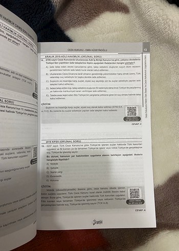 Hakimlik çıkmış soru bankası ceza genel - Görsel 2
