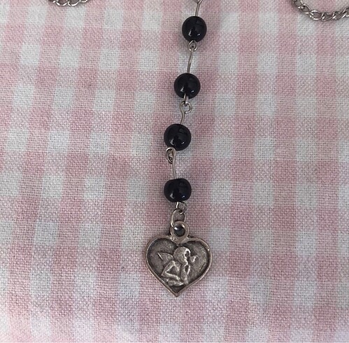  Beden Sıfır melek kanatlı rosary kolye
