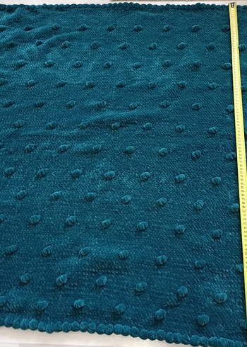 yeşil Nakışlı Örgü Çocuk Battaniyesi - Görsel 5