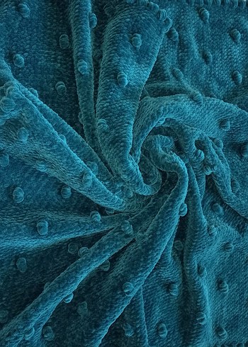 yeşil Nakışlı Örgü Çocuk Battaniyesi - Görsel 4