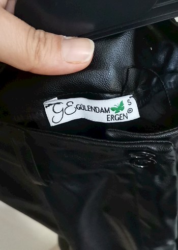 Deri Siyah Midi Kadın Pantolon - Görsel 4