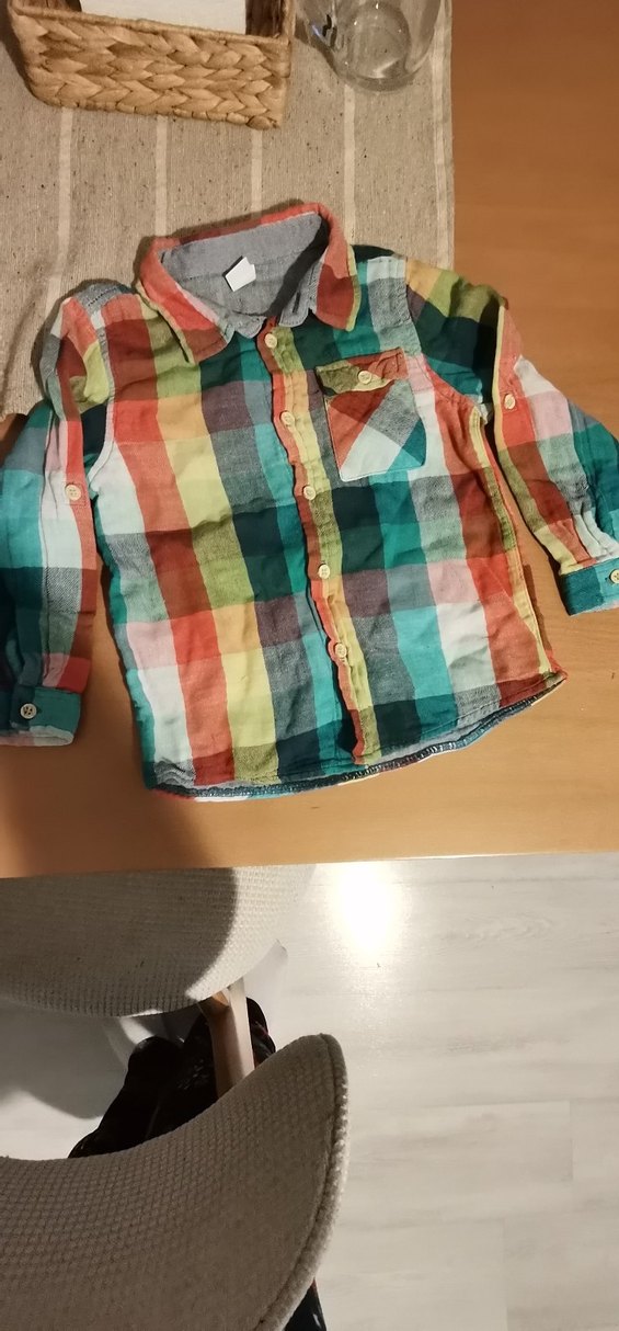 Erkek Çocuk Renkli Kareli Uzun Kollu Gömlek - Görsel 2