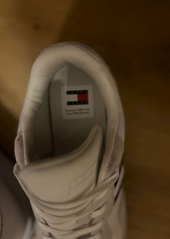 Beyaz erkek Spor Ayakkabı - Dolgu Topuklu, Cırtlı - Görsel 4