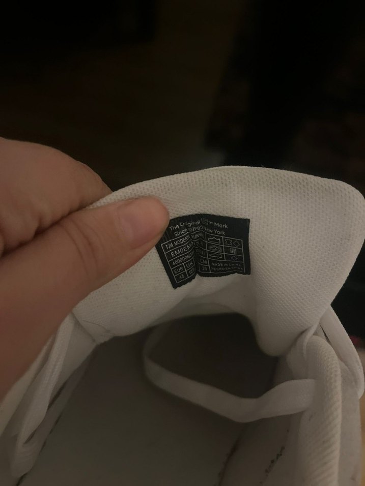 Beyaz erkek Spor Ayakkabı - Dolgu Topuklu, Cırtlı - Görsel 5