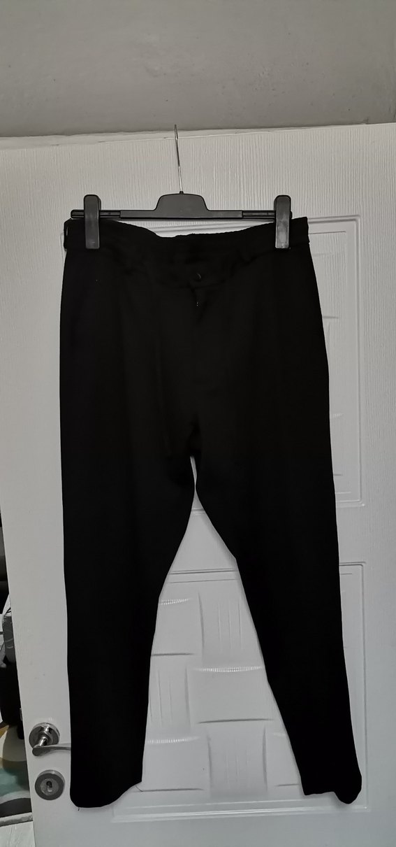 Erkek Siyah Regular Fit Rahat Pantolon - Görsel 4