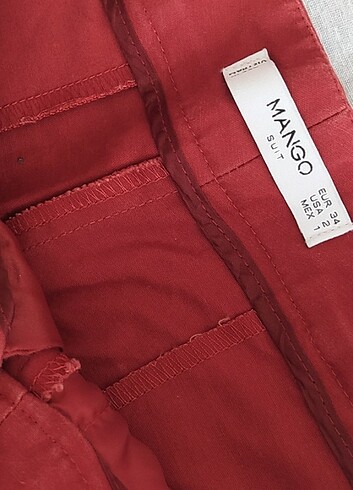 Kumaş pantolon kiremit renk - Görsel 3