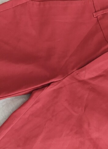 Kumaş pantolon kiremit renk - Görsel 4