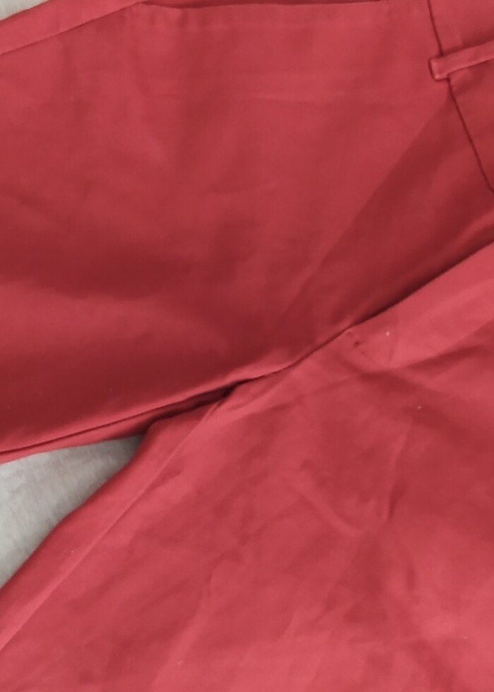 Kumaş pantolon kiremit renk - Görsel 4