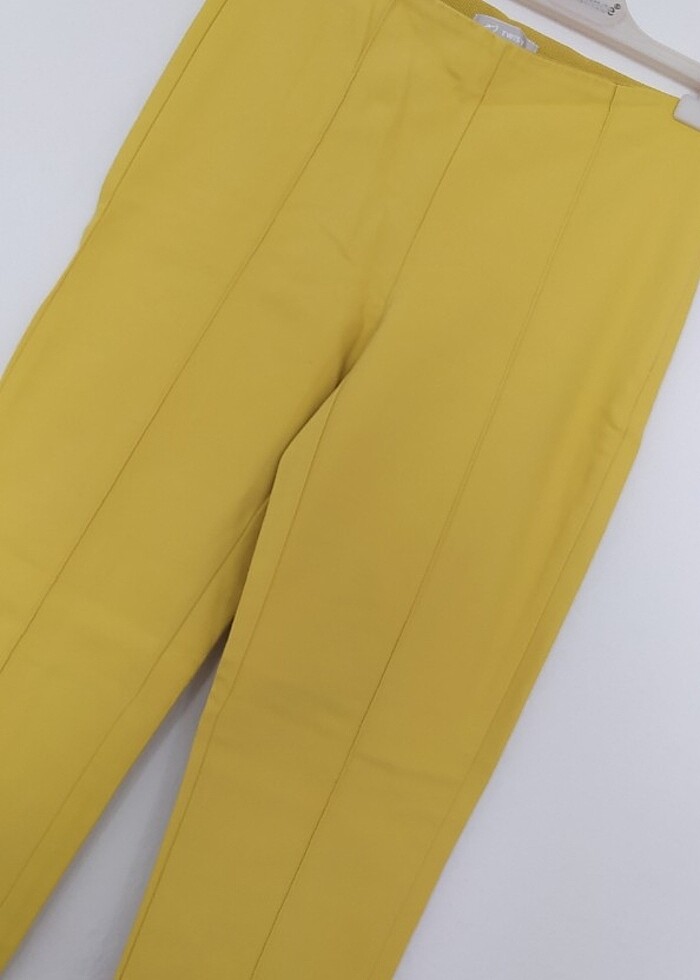 Twist hardal renk kumaş pantolon  - Görsel 2