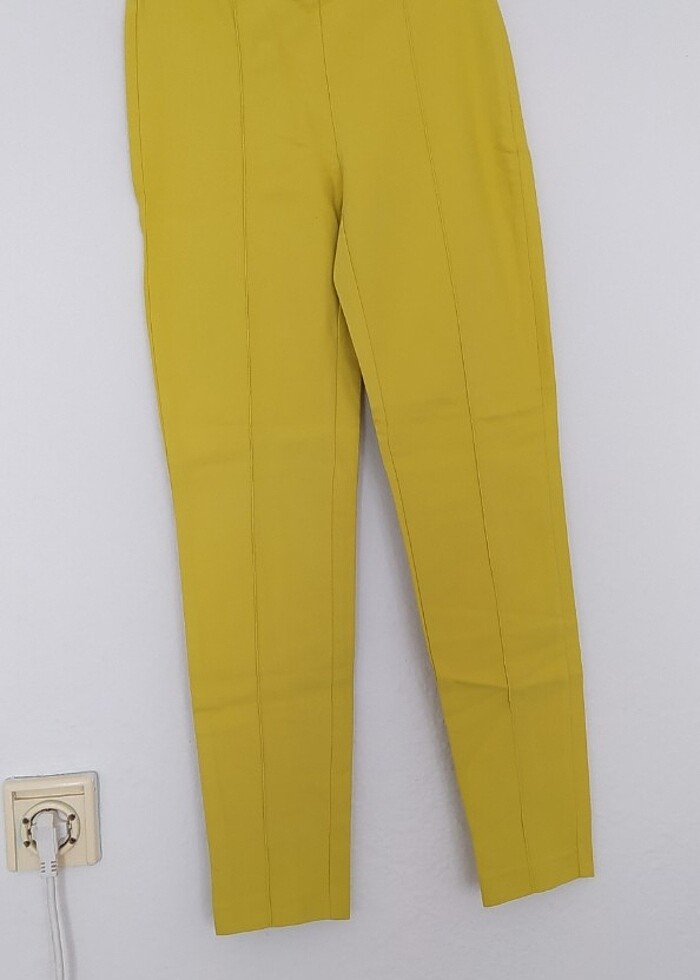 Twist hardal renk kumaş pantolon  - Görsel 3