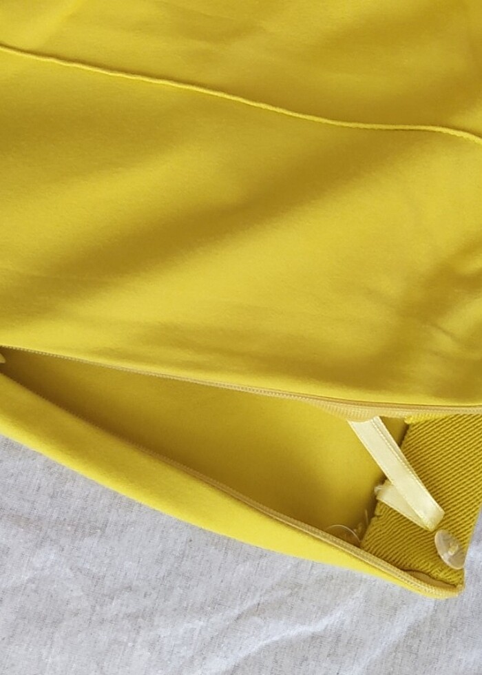 Twist hardal renk kumaş pantolon  - Görsel 5