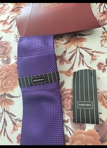 Mor Kravat Damat kravatı 
