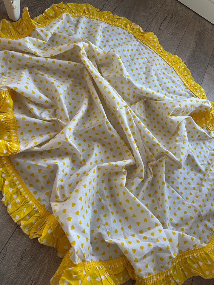 Vintage Yuvarlak Masa Örtüsü - Görsel 3