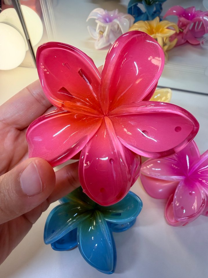 Büyük Boy Çiçek Toka (5 Adet) - Görsel 2