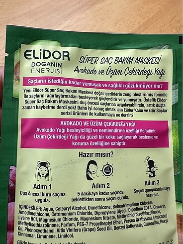 Elidor ve Urban Care Maske Seti - Görsel 6