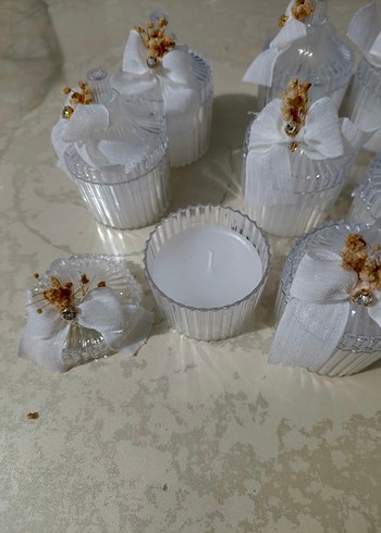 Boncuklu Beyaz Vintage Düğün Aksesuarları - Görsel 4