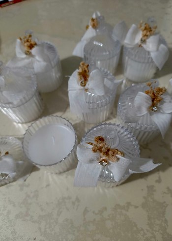 Boncuklu Beyaz Vintage Düğün Aksesuarları - Görsel 7