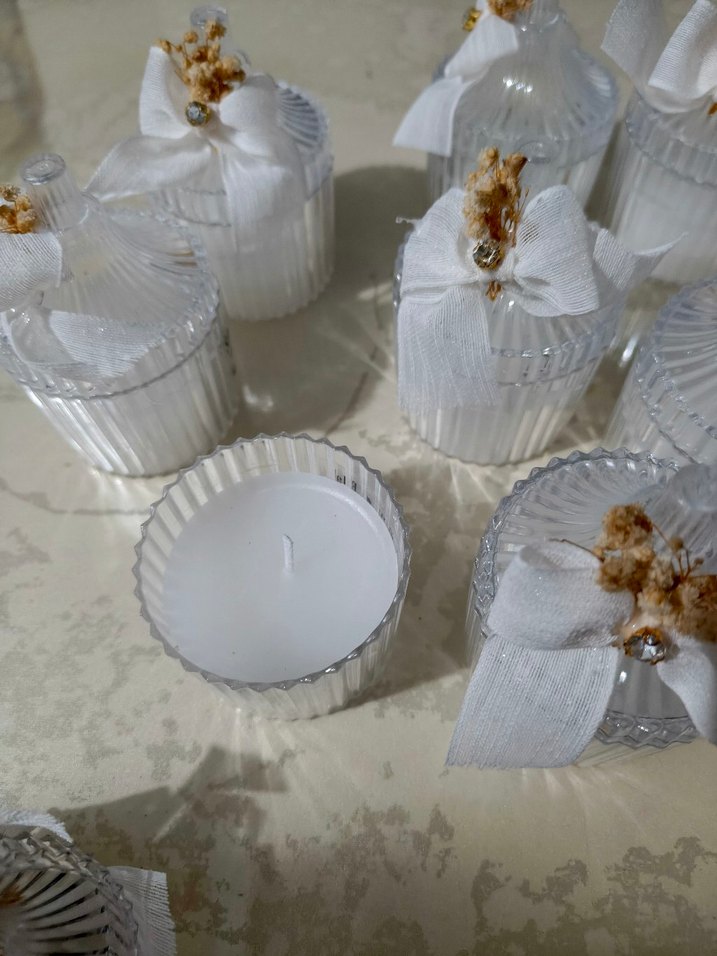 Boncuklu Beyaz Vintage Düğün Aksesuarları - Görsel 5