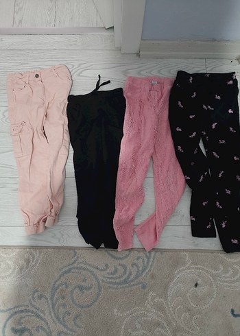 Kız Çocuk Elastik Kumaş pantolon - Görsel 2