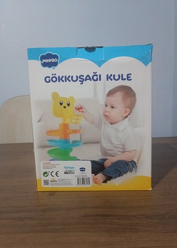 Beden Minibo Gökkuşağı Kule Eğitici Oyuncak