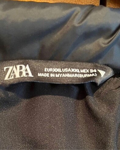 44 Beden siyah Renk Zara mont