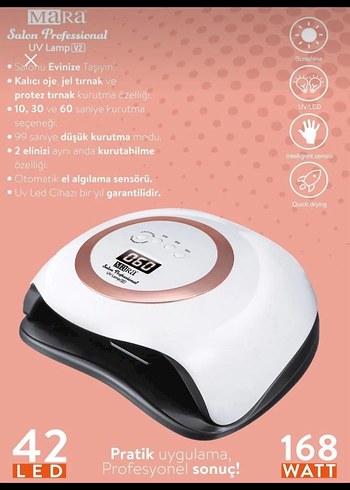 Mara uv oje kurutucu&jel tırnak yapımı - Görsel 3