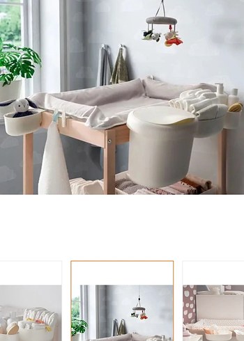 Beyaz Bebek Alt Değiştirme seti - Görsel 2