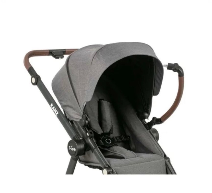 Gri Bebek Arabası ve Taşıma Koltuğu - Görsel 3
