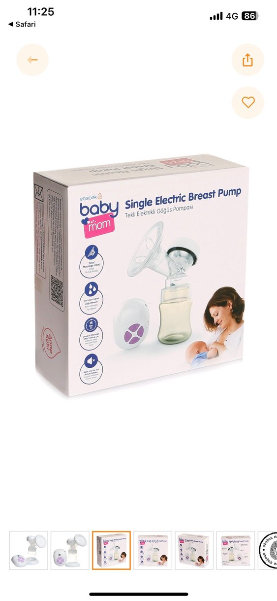 Baby&plus Elektrikli Göğüs Pompası - Görsel 4