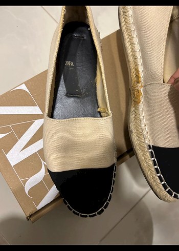 Zara Bej Siyah Kadın Espadril - Görsel 3