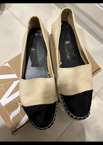 Zara Bej Siyah Kadın Espadril - Görsel 5