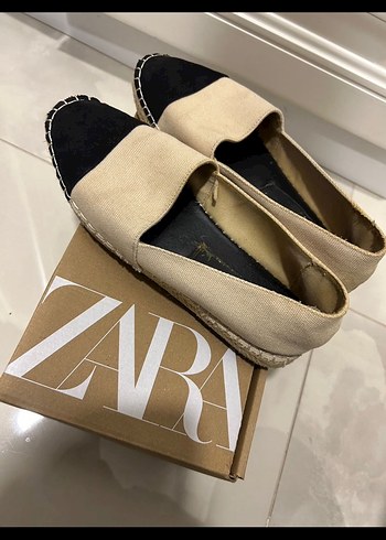 Zara Bej Siyah Kadın Espadril - Görsel 2
