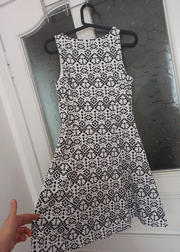 Bohem bisiklet Yaka Dantel Detaylı Midi Elbise - Görsel 7