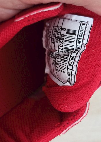 22 Beden U.S. Polo Assn. Kırmızı Erkek Çocuk Spor Ayakkabı