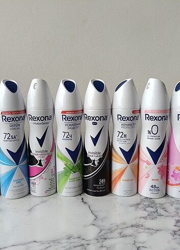 Rexona ve dove deodorantlar 