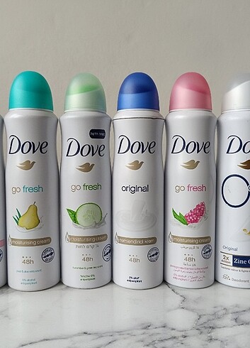 Rexona ve dove deodorantlar