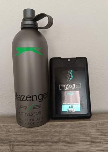 Slazenger active sport orjinal parfüm mavi yeşil gold - Görsel 4