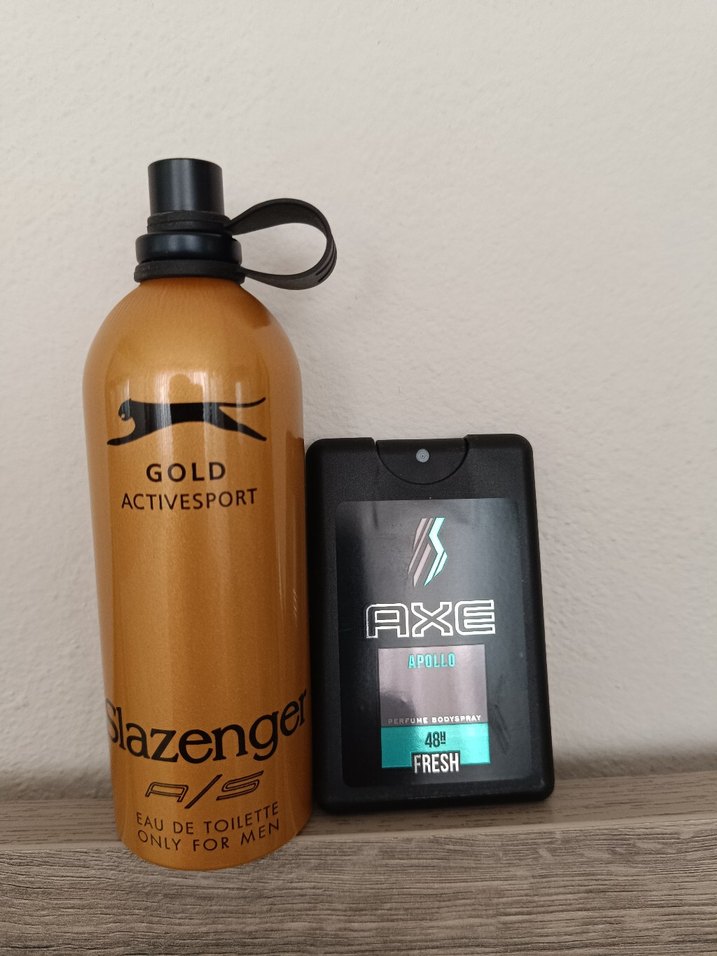 Slazenger active sport orjinal parfüm mavi yeşil gold - Görsel 3