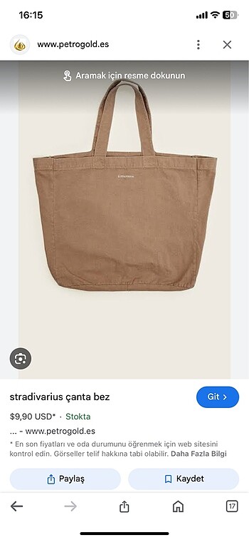 Stradivarius bez çanta