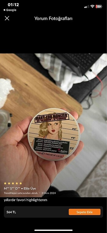  Beden The balm aydınlatıcı