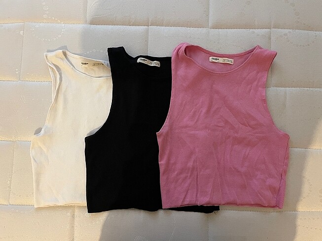 Bershka 3 lü Crop