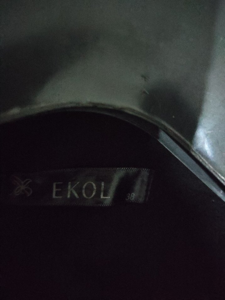 Siyah Uzun Kemerli Kadın Kaban - Görsel 5